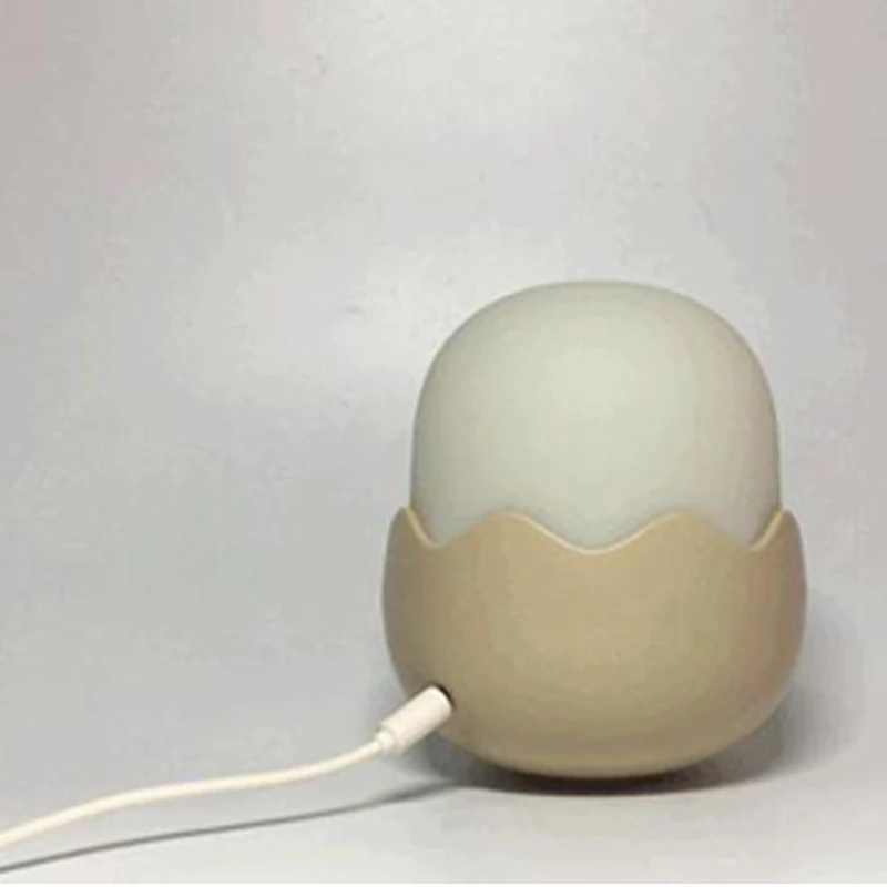 3D LED Eggshell Chicken Night Light Tumbler Silicone Lamp Bedroom Table Desk Home Party Decoration Kids Night Lights (4)