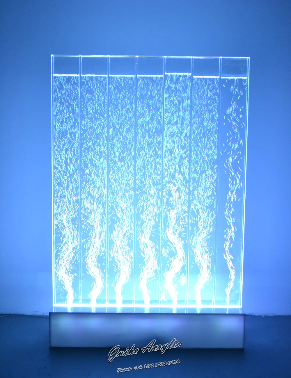 Best Offers GHY Factory Direct 4' Wide x 6' Tall Full Color LED Lighting Bubble Wall Floor Panel Display Fountain for Commercial or Resident