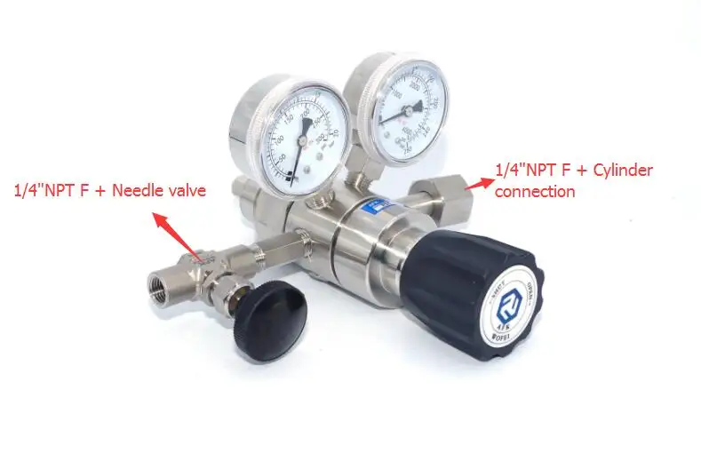 R31 двухступенчатый регулятор давления воздуха 1/4 npt с игольчатым клапаном