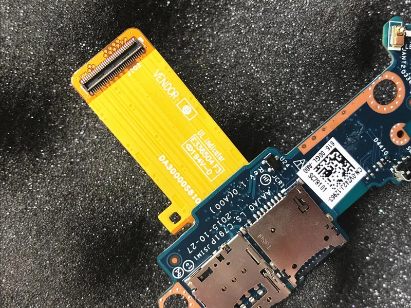 Dell Latitude 11 5175 5179 Tablet SIM SD Card Power Button Board V242J LS-C791