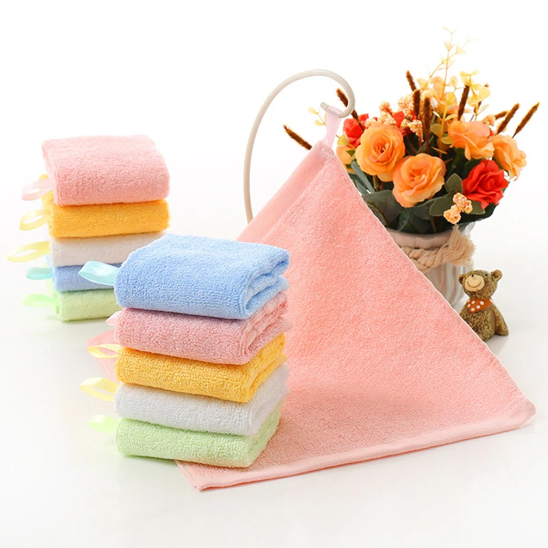 29*29CM Face Hand Wash Towel Kindergarten Children Kids Square Handkerchief Daily Supplies FS0591