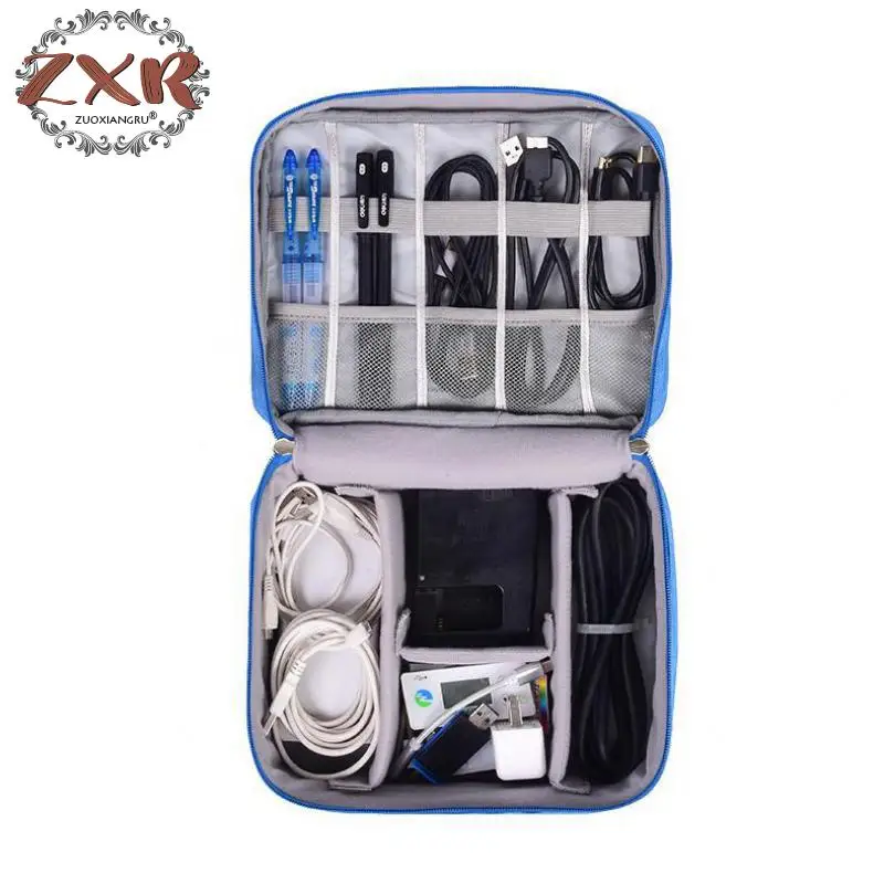 

Zuoxiangru New Digital Storage Bag Multi-function Data Cable Storage Bag Mobile Hard Disk Power Headset Storage Box Travel Bags