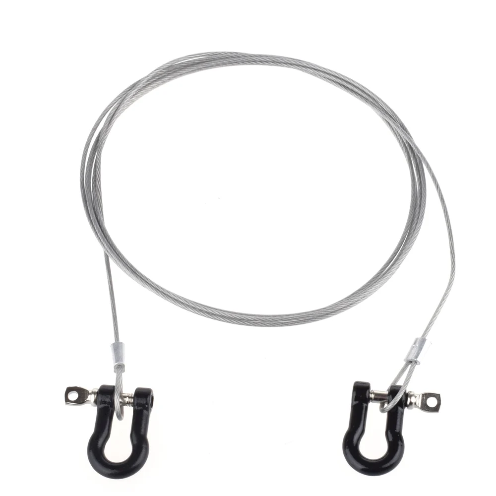 

1/10 RC Rock Crawler Accessories Steel Tow Rope with Hooks for Axial SCX10 Rc4wd D90 D110 Tf2 Wraith Traxxas Trx-4 Trx4 Trailer