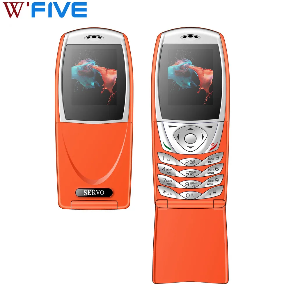 

SERVO S06 Original Phone Dual SIM Cards Flip Down The Phone 1.77 Screen FM Radio Memory Cards Slots Russian Keyboard GPRS Phone