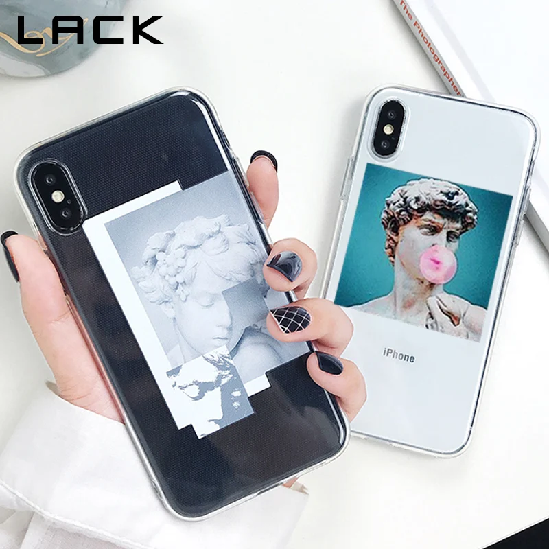 LACK Cartoon David Phone Case For iphone XS Max Case For iphone XR X 6S 6 7 8 Plus Ultra Slim Soft TPU Cases Art Painted Cover LACK Cartoon David Phone Case For iphone XS Max Case For iphone XR X 6S 6 7 8 Plus Ultra Slim Soft TPU Cases Art Painted Cover