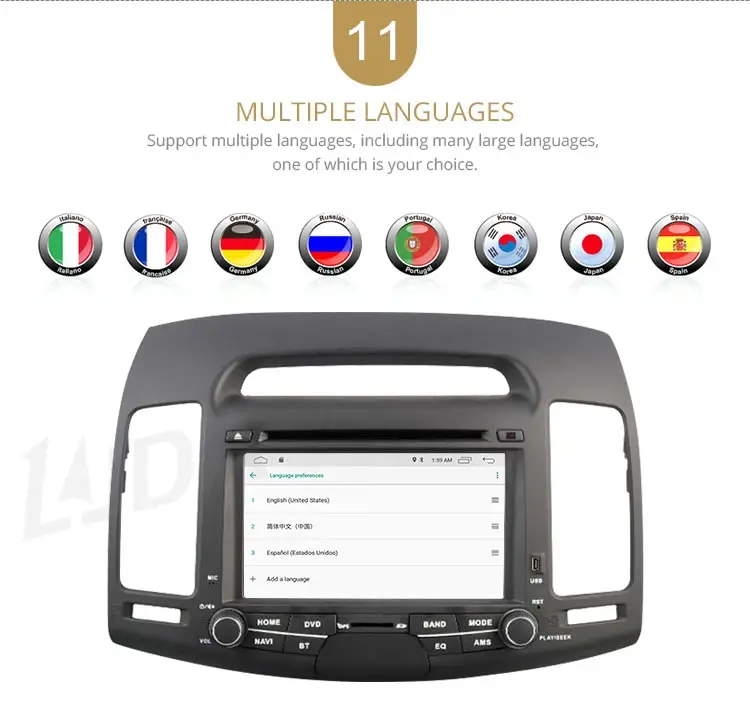 Discount LJDA Android 9.1 Car dvd player for HYUNDAI ELANTRA 2007-2011 2 Din Car Radio gps navigation stereo multimedia WIFI autoaudio 13 Discount LJDA Android 9.1 Car dvd player for HYUNDAI ELANTRA 2007-2011 2 Din Car Radio gps navigation stereo multimedia WIFI autoaudio 13