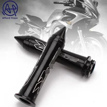 Алюминий 1 пара 7/" 22 мм" GSXR "шипами бар заканчивается для Suzuki Hayabusa GSXR1000 1100 750 GSXR1100W в байкерском стиле черного цвета штыри