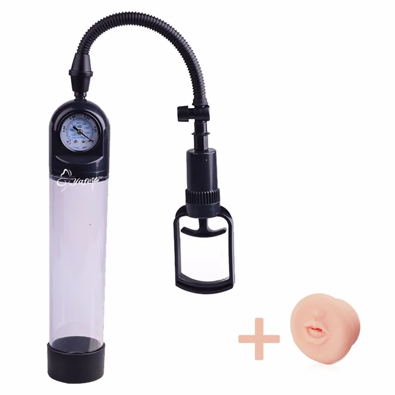 YAFEI Black Male Vacuum Pump Penis Adults Sex Toys for Men Sex Machine Sex Products for Waterproof Penis Extender Enlargemen 7