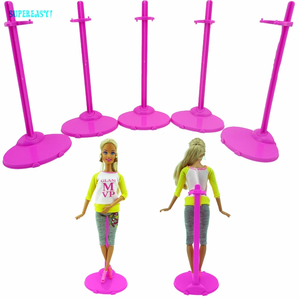 plastic barbie doll stands