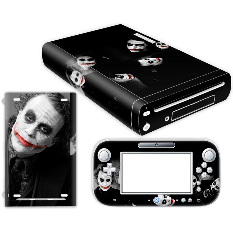 

Muti-design Joker and Batman decals original game cover For Nintendo W ii U vinyl skin sticker