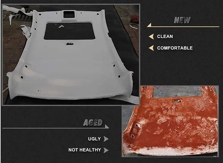 Headliner Fabric Auto Pro Car Ceiling Roof Lining Gray 30cmx140cm