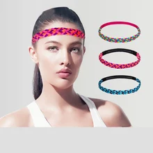 Повязка головная для йоги фитнес спортивные женские Sweatband Нескользящие Tide мужчины и Женская тканая резинки для волос Run Antiperspirant