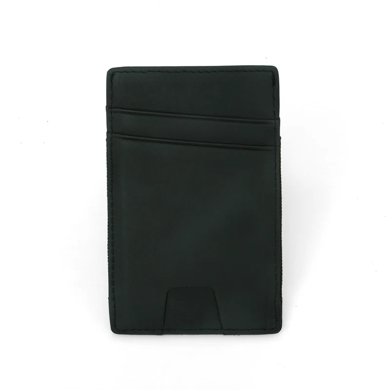 Super Slim Soft Wallet 100% Sheepskin Genuine Leather Mini Credit Card Wallet Purse Card Holders Men Wallet Thin Small (2)