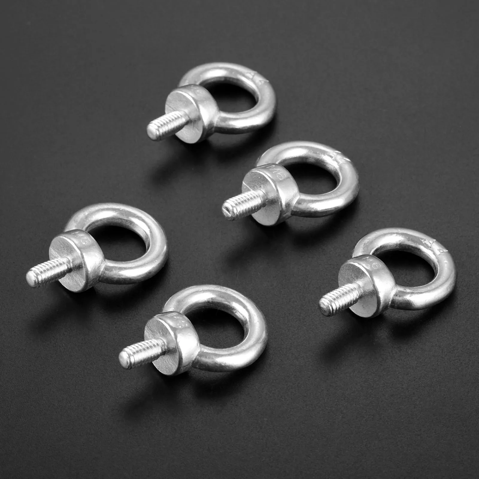 5pcs Marine Grade 316 Stainless Steel Eyebolt Lifting Eye Bolts Ring