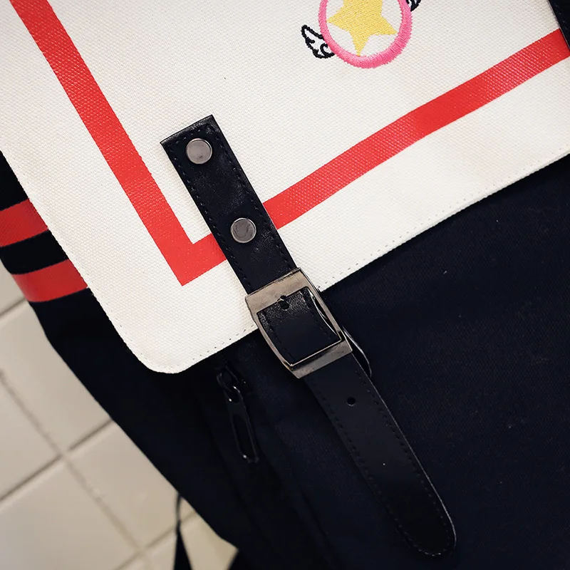Открытка Каваий Captor рюкзак Сакура для женщин Cardcaptor Sakura холст путешествия Досуг школьные рюкзаки для девочек Лолита рюкзак Mochilas