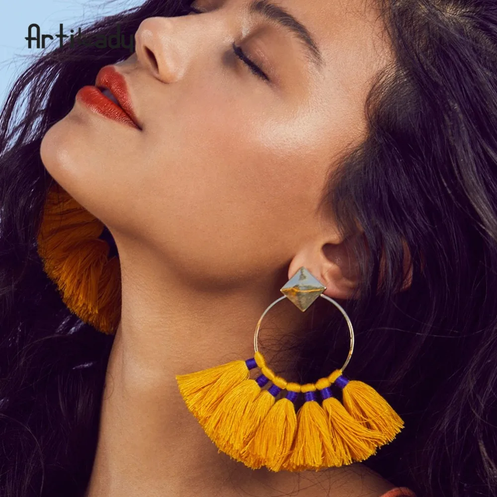 

handmade tassel dangle earring bohemia drop earrings jewelry gift for women