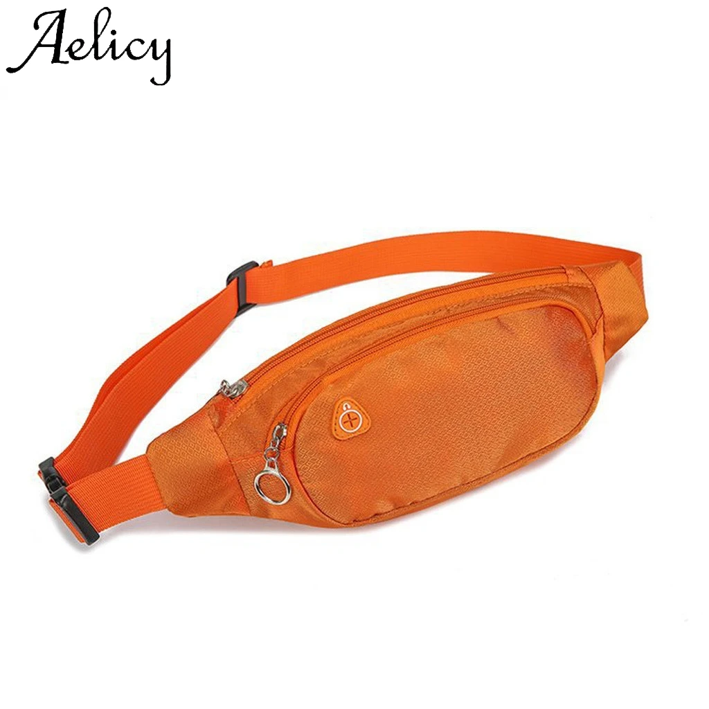 

Aelicy Unisex Outdoor Sport Pure Candy Color Waterproof Chest Bag Crossbody High Quality Solid Bag Simple Phone Pocket