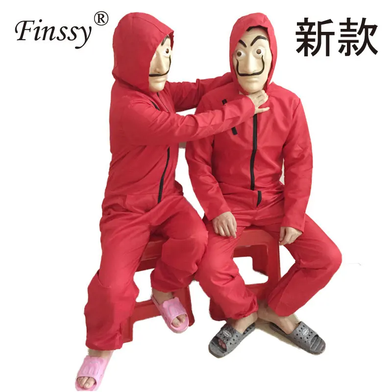 

Money Heist The House of Paper La Casa De Papel Dali Costume for Men Carnival Halloween Costume for Women Party Dress With Mask