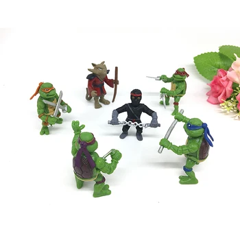 

6pcs/set Classic Lovely Mini Turtles Little doll model Action Figures Kids Children's Toys