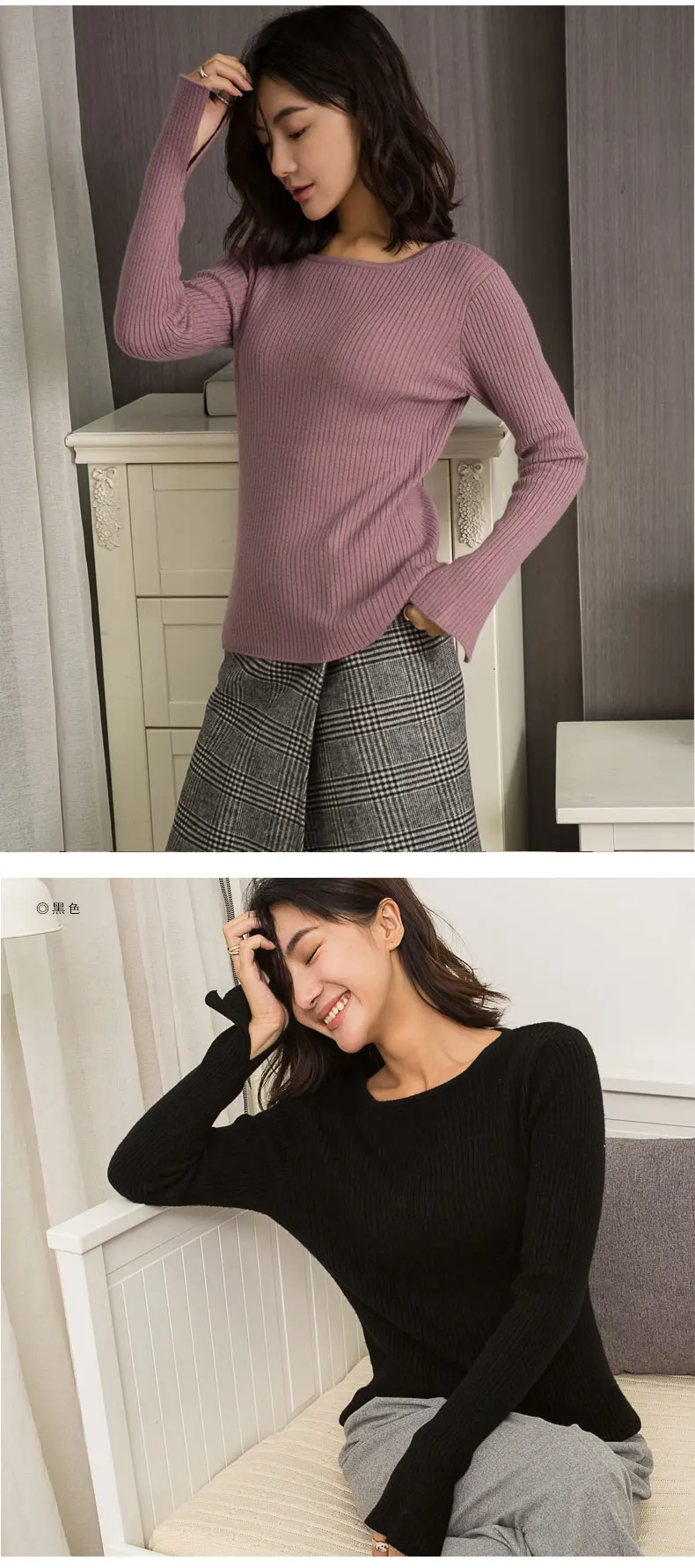 100% пашмины свитеры для женщин женщина Slash средства ухода за кожей шеи пуловеры 2018 Новинка зимы чистый кашемир Трикотаж Высокое качество для