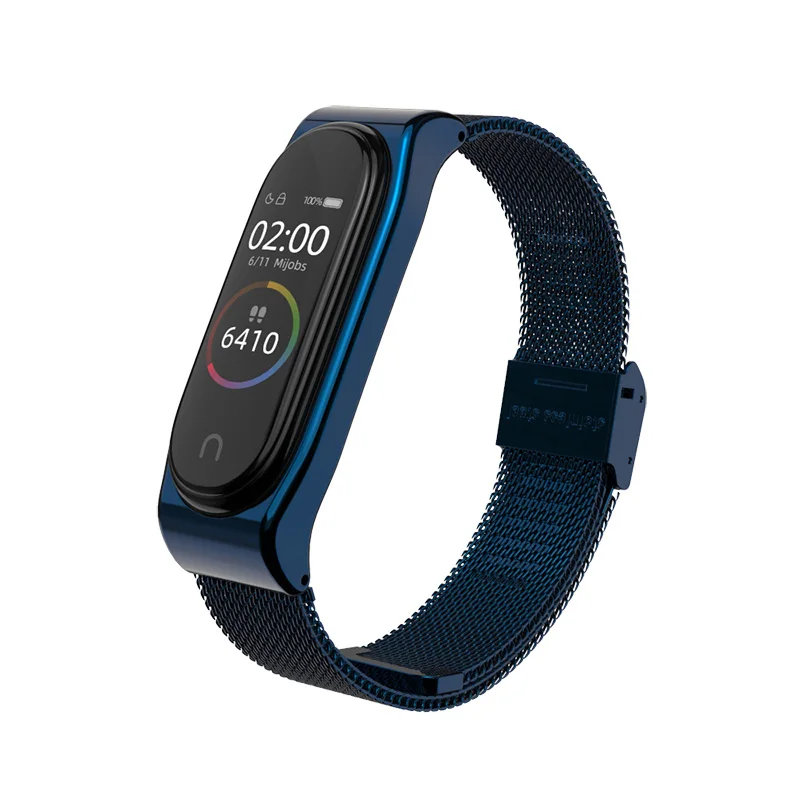 Ремешок на запястье Mi Band 4 универсальный металлический браслет из нержавеющей