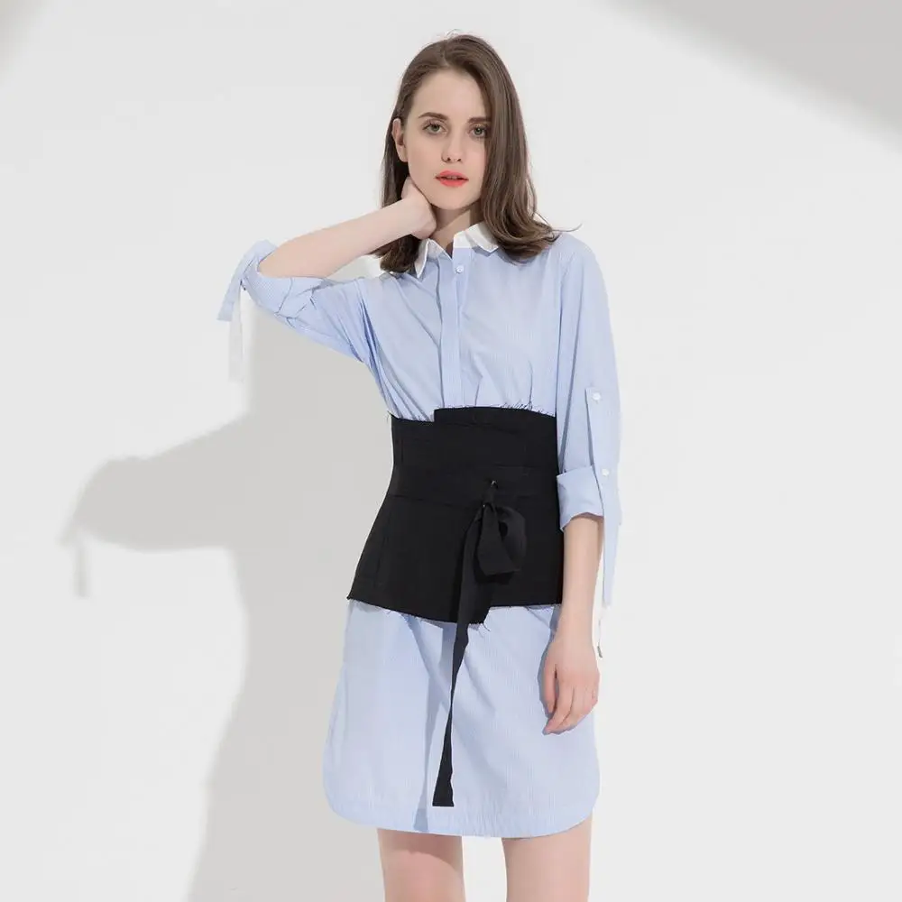  Xiaomi 10:07 woman cotton floral striped Comfortable Elegant girl Embroidery female Summer for Skir