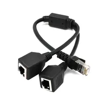 Special Price New Enhanced RJ45 Ethernet Y Splitter Adapter Cable 1 to 2 Port Switch Adapter Cord for CAT 5/CAT 6 LAN Ethernet GY88 Special Price New Enhanced RJ45 Ethernet Y Splitter Adapter Cable 1 to 2 Port Switch Adapter Cord for CAT 5/CAT 6 LAN Ethernet GY88