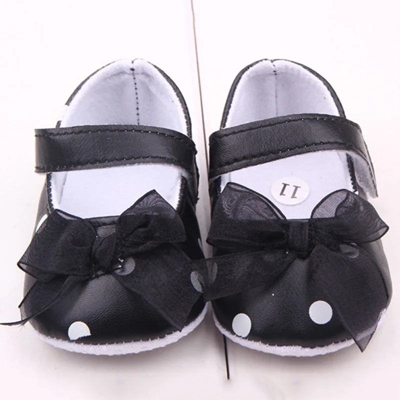 Baby Shoes In Baby First Walker Cute Pink Ribbon Princess Lace Baby Polka Dot Shoes Newborn Girl First Walkers Anti-skid Shoes Baby Shoes In Baby First Walker Cute Pink Ribbon Princess Lace Baby Polka Dot Shoes Newborn Girl First Walkers Anti-skid Shoes