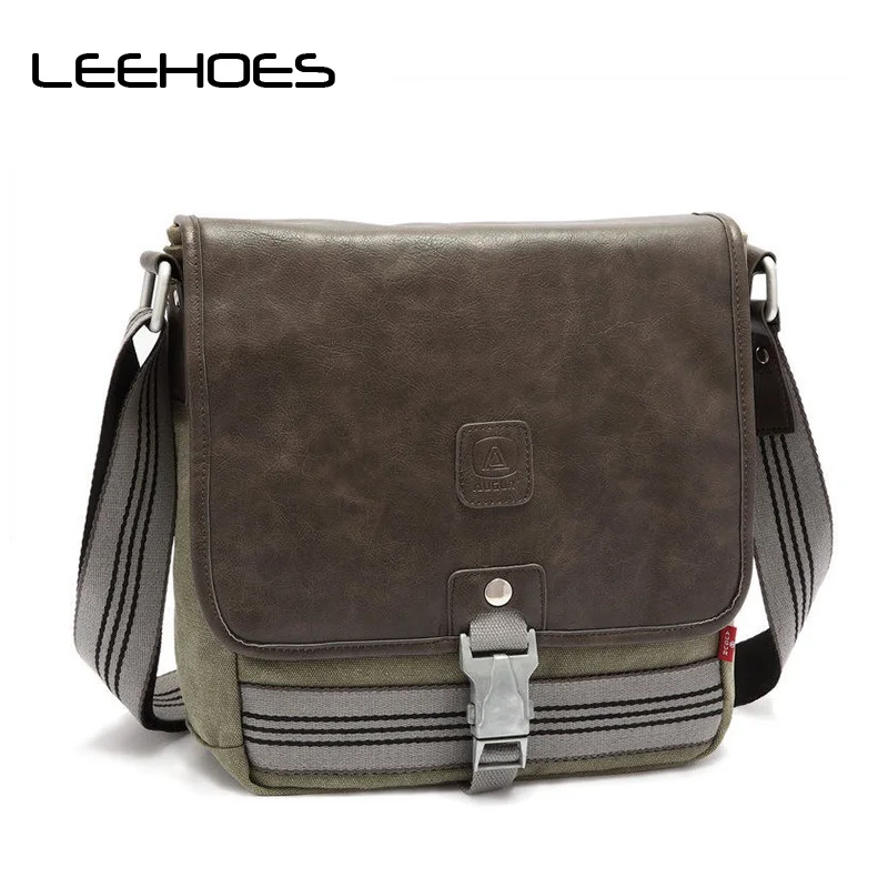 

New Fashion Men Shoulder Crossbody Bag Canvas Briefcase Men Casual Travel Bags Military Men Messenger Bags Business Shoulder Bag