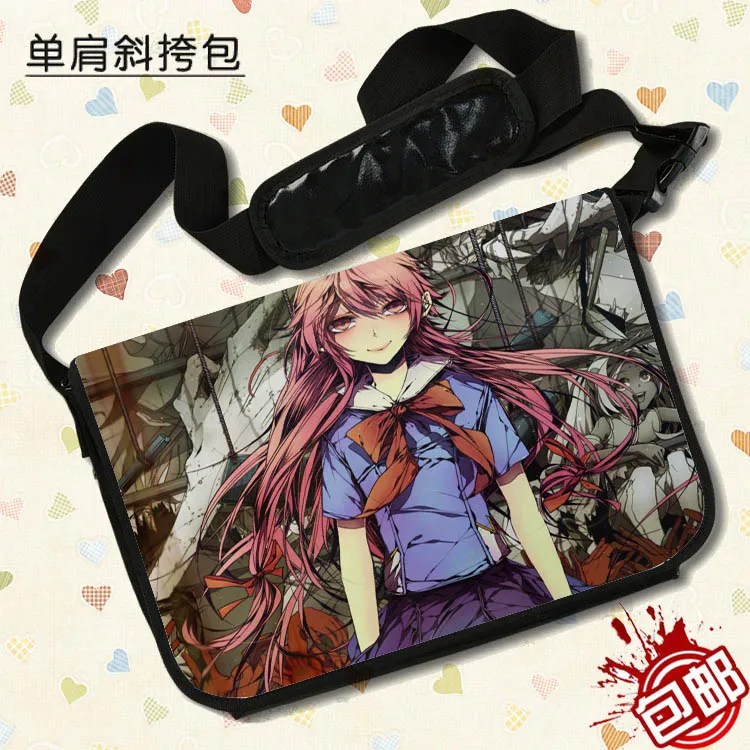 

Anime Mirai Nikki Cosplay Gasai Yuno Cos Anime bag shoulder bag Messenger bag computer bag student Handbags child birthday gift