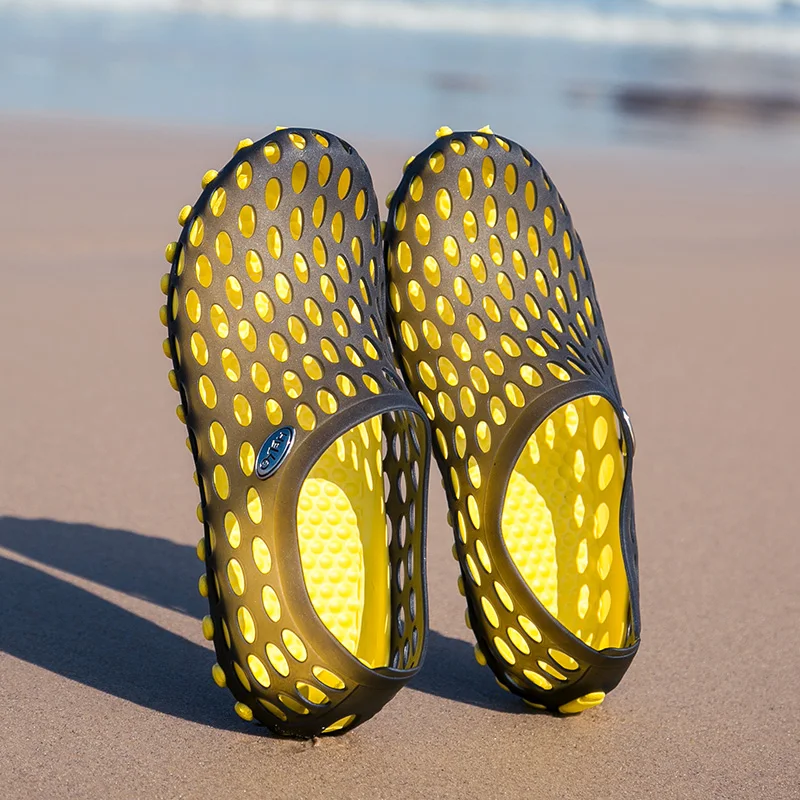 beach shoes with holes
