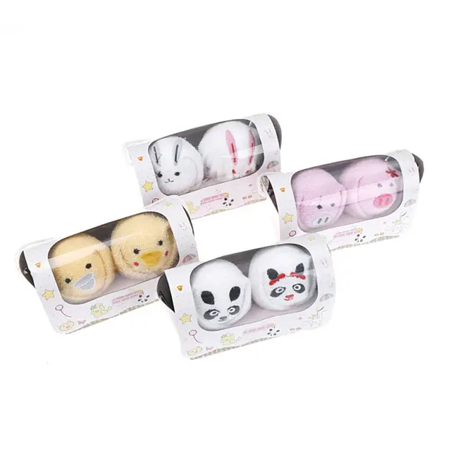 2PCS/Set Animal Box Towels Creative Gift Cake Towel Valentine Day Wedding Things Lovers Hand Towel Wholesale 4 Styles