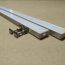 75 шт./партия(150 м) 2 метра/ПК алюминиевый профиль для светодиодной ленты, матовый/прозрачный чехол с фитингами