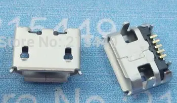 

500pcs Micro 5pin connector 4 feet DIP four feet for android mobile phone and tablet