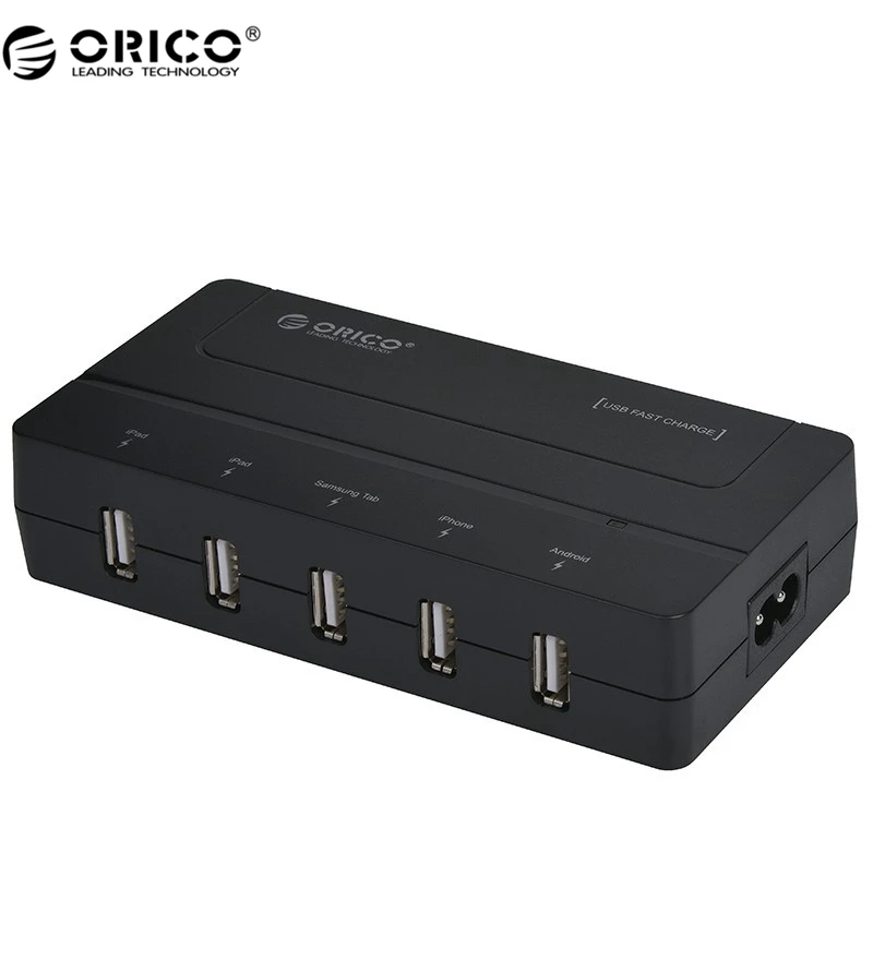 ORICO DCH-5U 30W 5 Port USB Charger, Optimized Charger for Your Phone, Pad and More