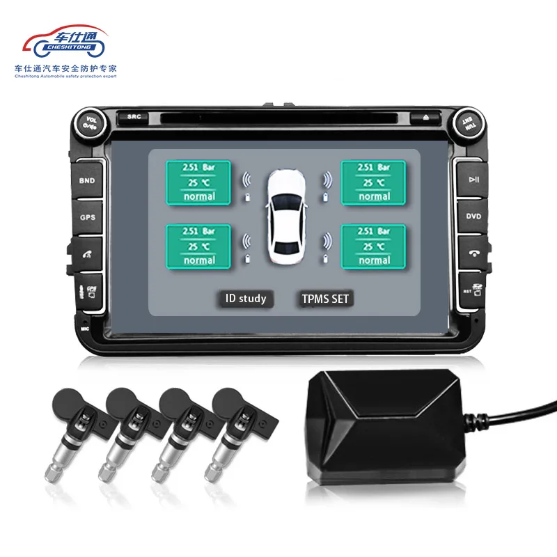 USB Android TPMS de presión de neumáticos/monitor de navegación Android de control de presión de sistema de alarma/transmisión inalámbrica TPMS - 2