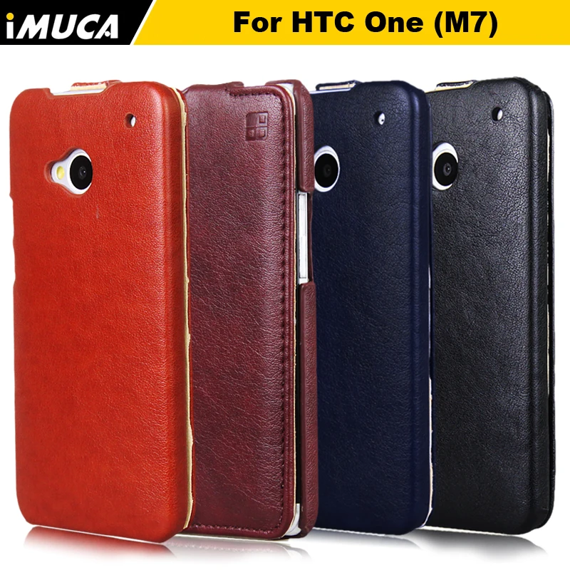 For Htc One M7 Case Cover For Htc 801e 801s S801n Single Sim Luxury Flip Leater Case Back Cover