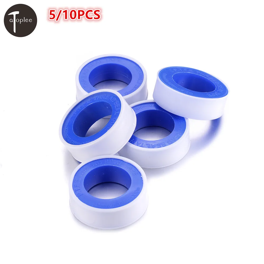 Atoplee 5/10 قطعة 12 مللي متر * 0.075 مللي متر * 10 m P.T.F.E شريط خيوط لإحكام الغلق انبوب ماء PTFE تفلون ختم موضوع السباكة الشريط Atoplee 5/10 قطعة 12 مللي متر * 0.075 مللي متر * 10 m P.T.F.E شريط خيوط لإحكام الغلق انبوب ماء PTFE تفلون ختم موضوع السباكة الشريط