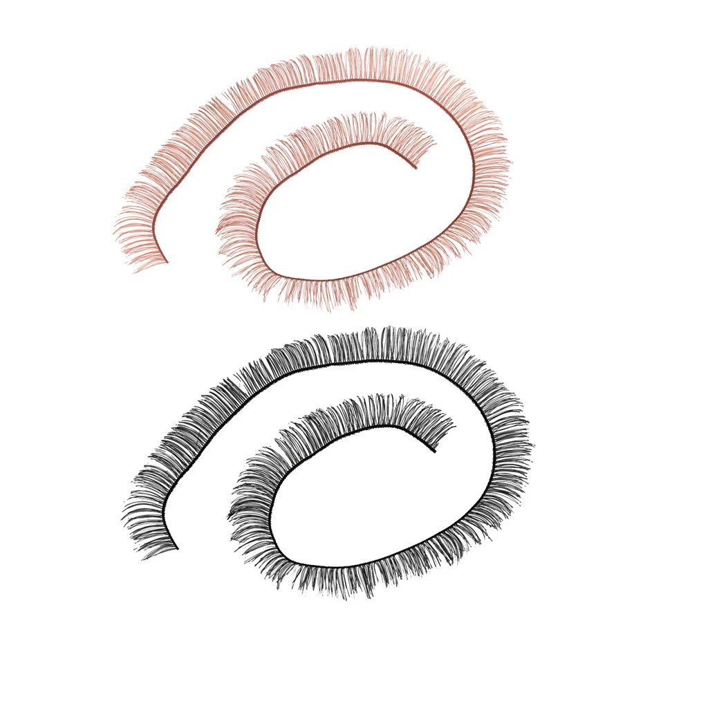 20pcs Eyelash Extension Kits Set False Lashes Tool Curly Eyelashes For Makeup Practice Eye Lashes DIY Graft