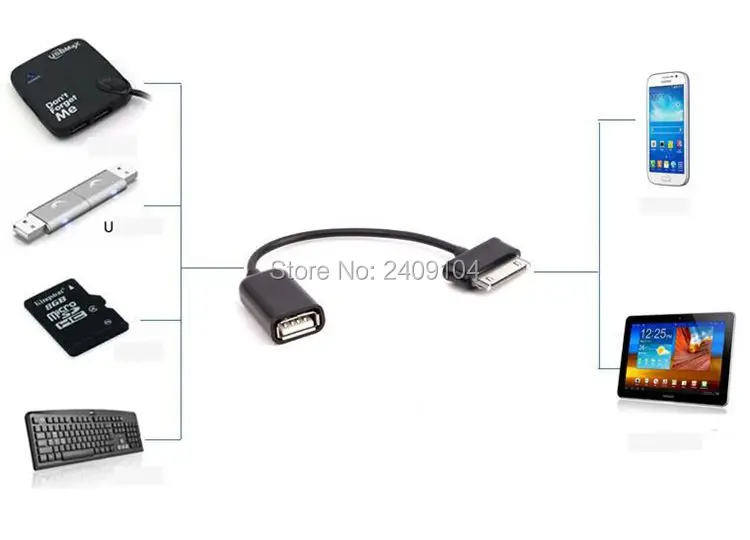 OTG-Cable-USB-Audio-Video-Photo-Data-Keyboard-Mouse-For-Samsung-Table-PC-P1000-P7300-P7500