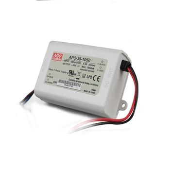 

2pcs/lot LPS SELV Class 2 ,1050ma constant current power supply ,11-33V output ,35W driver CE UL approved APC-35-1050