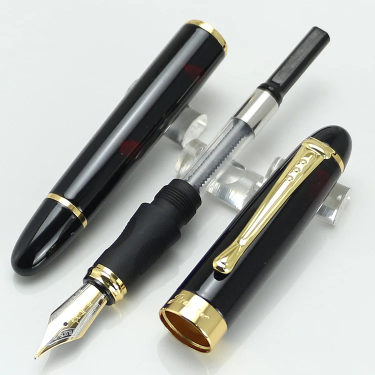 JINHAO X450 Высококачественная перьевая ручка Iraurita полностью Металлическая золотая ручка с зажимом роскошные ручки Caneta канцелярские принадлежности для офиса и школы