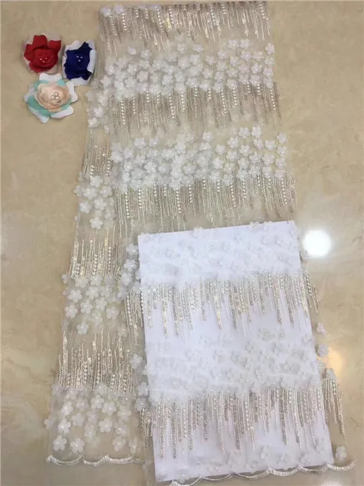 

French Net Lace Fabric 2019 Latest African Lace Fabric With Embroidery Mesh Tulle Lace Fabric High quality Nigerian Lace(FJ-1-19