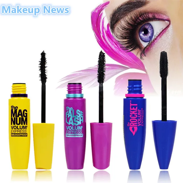 3 colors Professional Volume Eye Mascara Makeup set Curler Eyelash