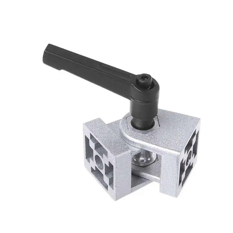 Zinc Alloy Flexible Hinge With Handle Die Cast Pivot Joint Connector For Aluminum Extrusion Profile