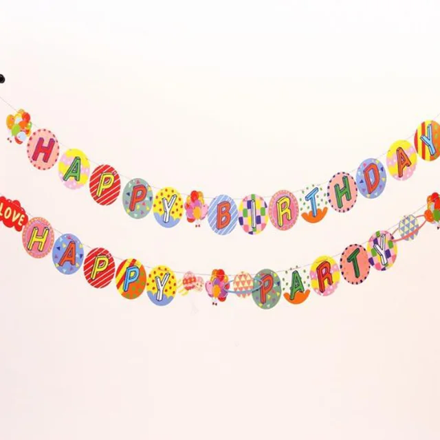 3m party garland happy birthday banner letters photo props bunting happy birthday banner letters