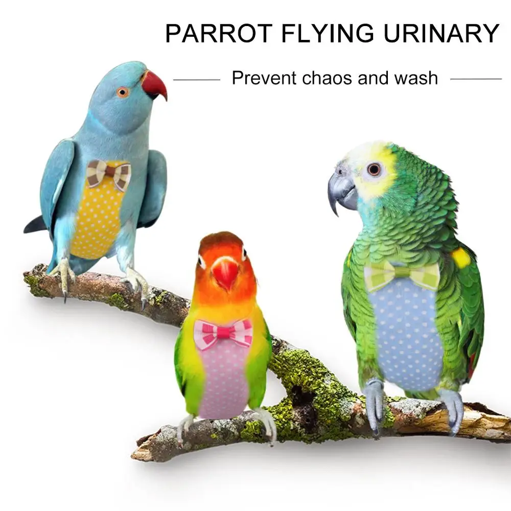 XS Rtengtunn Tuta da Volo per pappagalli Pannolino per Uccelli Vestito da Volo per Pappagallo Piccione Portatile Regolabile