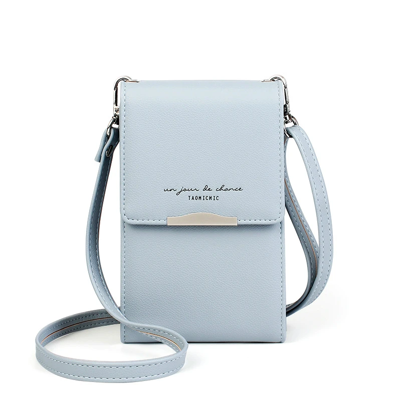 UR BOURSE Women's Pu Leather Phone Bag Wallet Ladies Mini Shoulder Bag Female Large Capacity Messenger Crossbody Bag Coin Purse