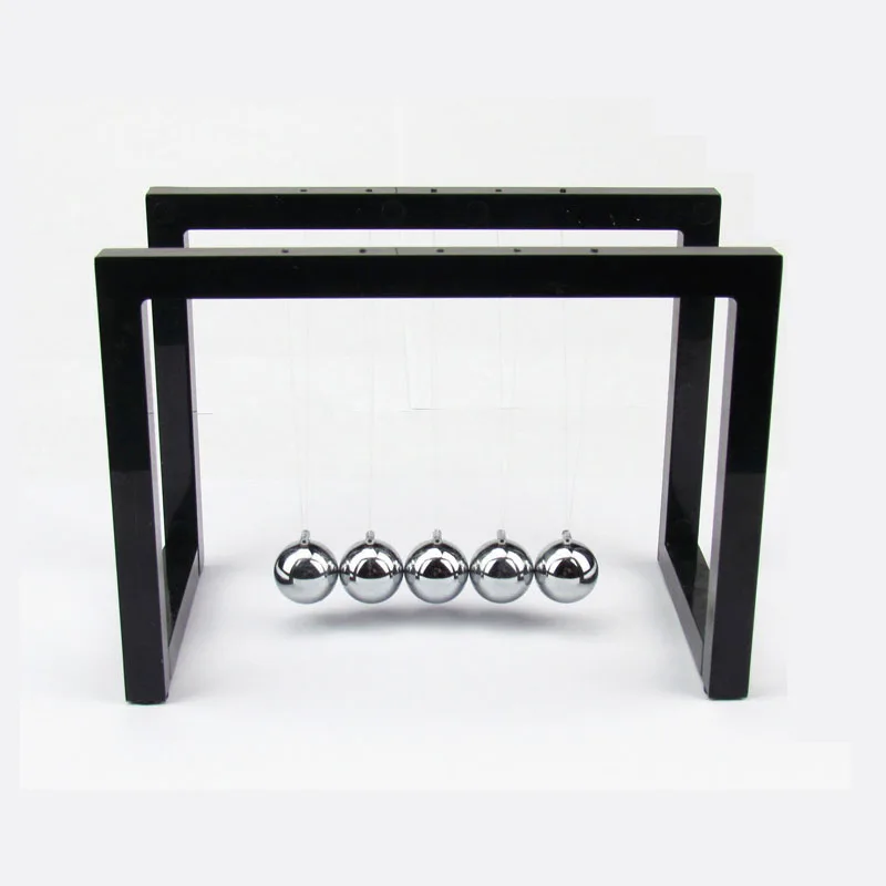  ABS Newtons Cradle Steel Balance Pendulum Ball Physics Science Fun Desk Toy Educational Teaching Ac