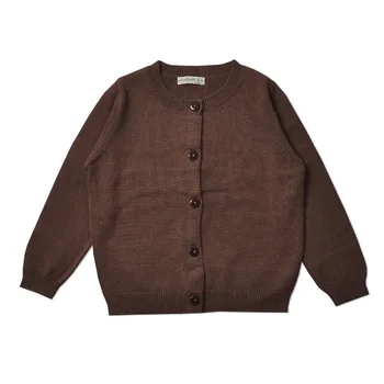 

Hot Sale Sweater Children Spring Cotton Knitted Cardigan Sweater for Kids Solid Baby Sweater for Girls 1-5y Clothes